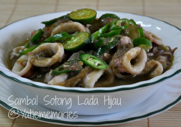 Sinar Kehidupanku Sambal Sotong Lada Hijau