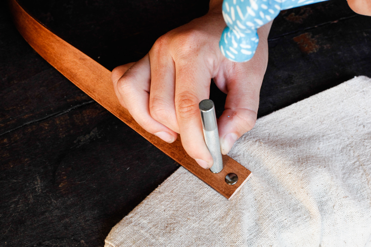 DIY Feedbag Tote w/Leather Straps Poppytalk