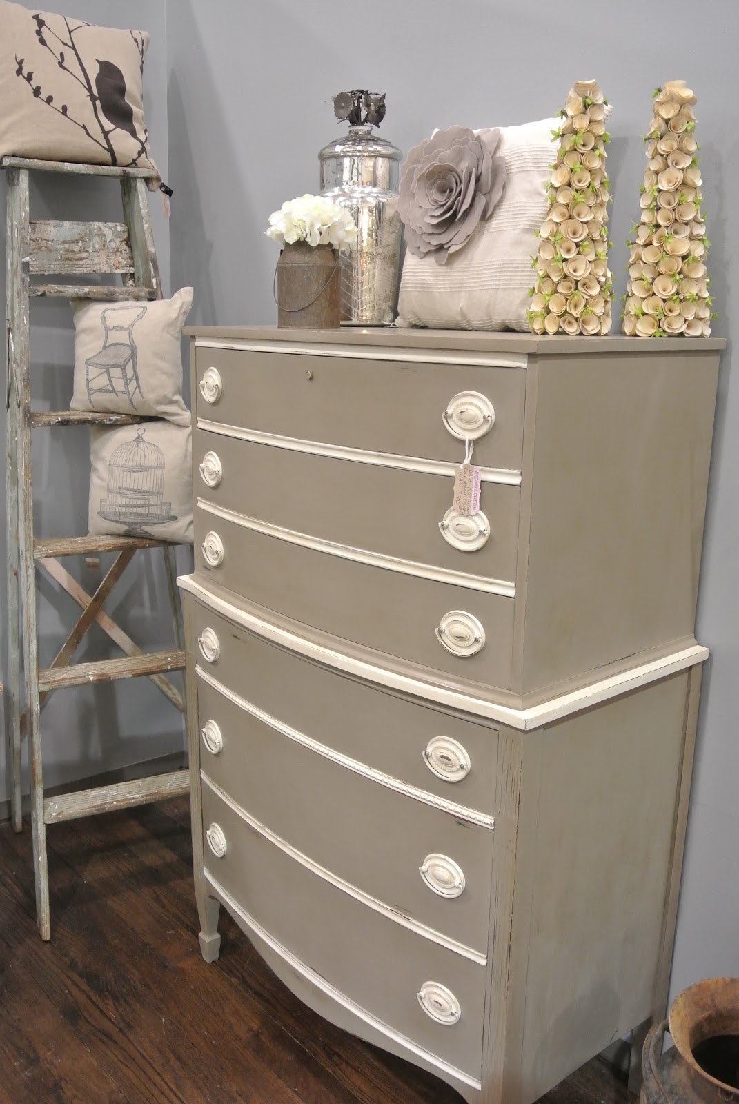 Chalk Paint Tall Boy Dresser at Rosa Baugher blog