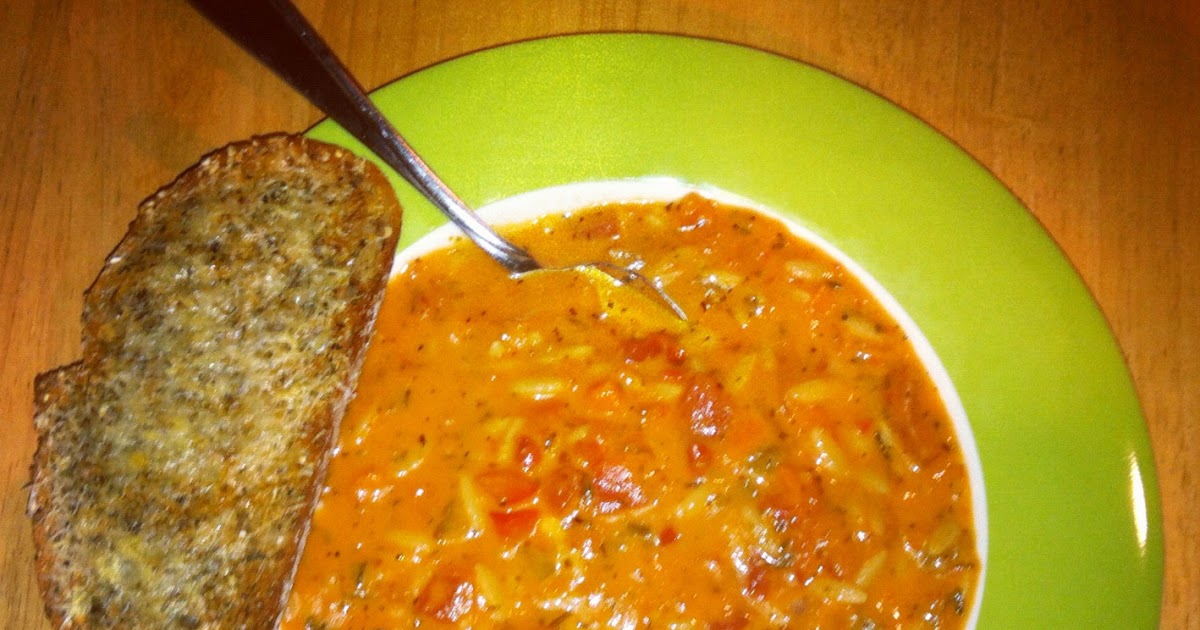 A Squared What's For Dinner Wednesday Tomato Basil & Orzo Soup