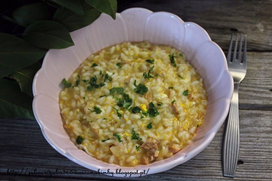 Julie and Julia 365 dias com a Bimby Risotto de atum