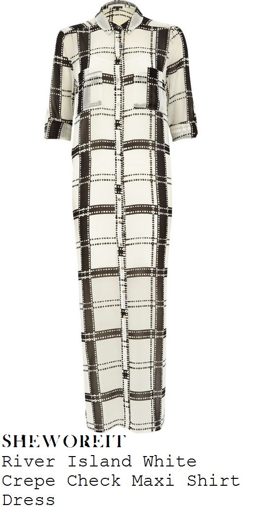 frankie-bridge-black-white-grid-sheer-maxi-jacket-lorraine frankie-bridge-black-white-grid-sheer-maxi-jacket-lorraine