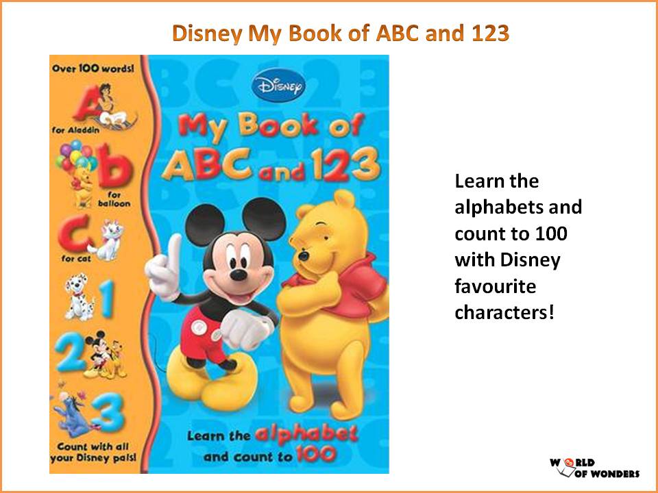 World of Wonders Disney My Book of ABC and 123