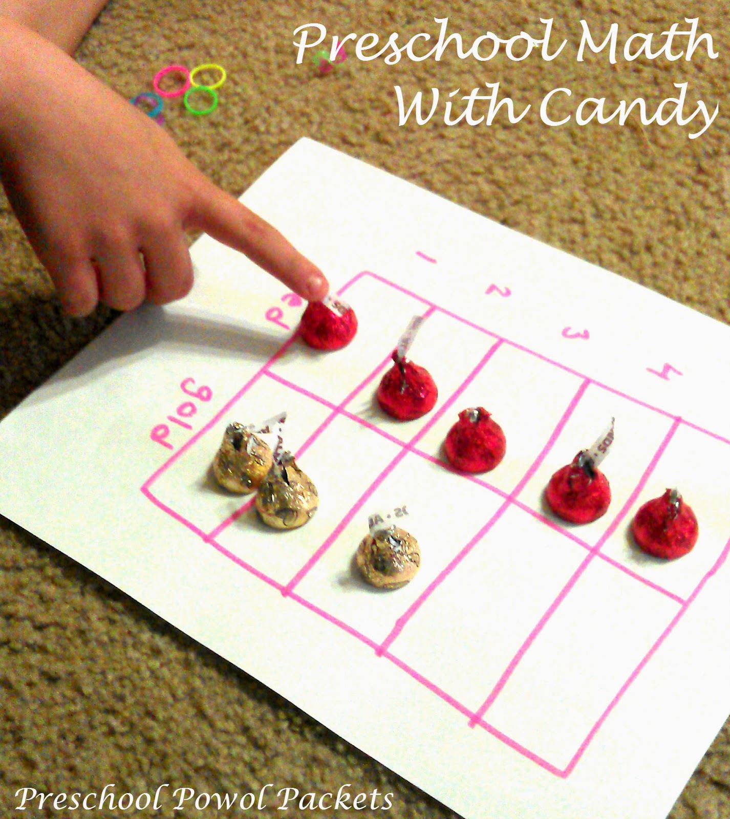 Preschool Math With Valentine Candy Preschool Powol Packets