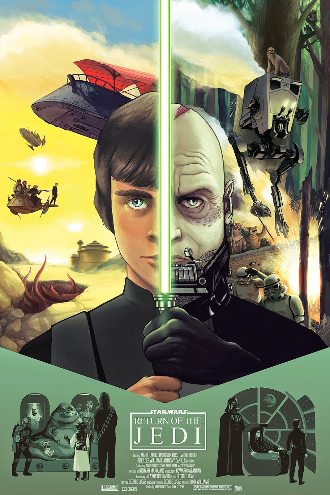 The Geeky Nerfherder: Cool Art: 'Star Wars' Original Trilogy by