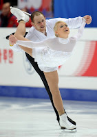 Caitlin and John skate to a top six finish at the world Championships. Photo courtesy of Daylife.