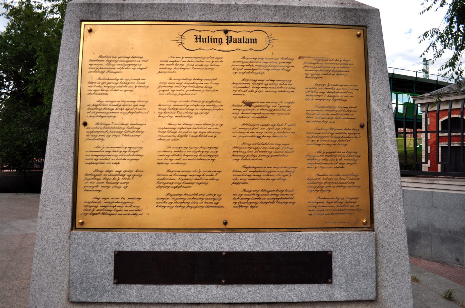 Living la vie en rose Jose Rizal in Madrid