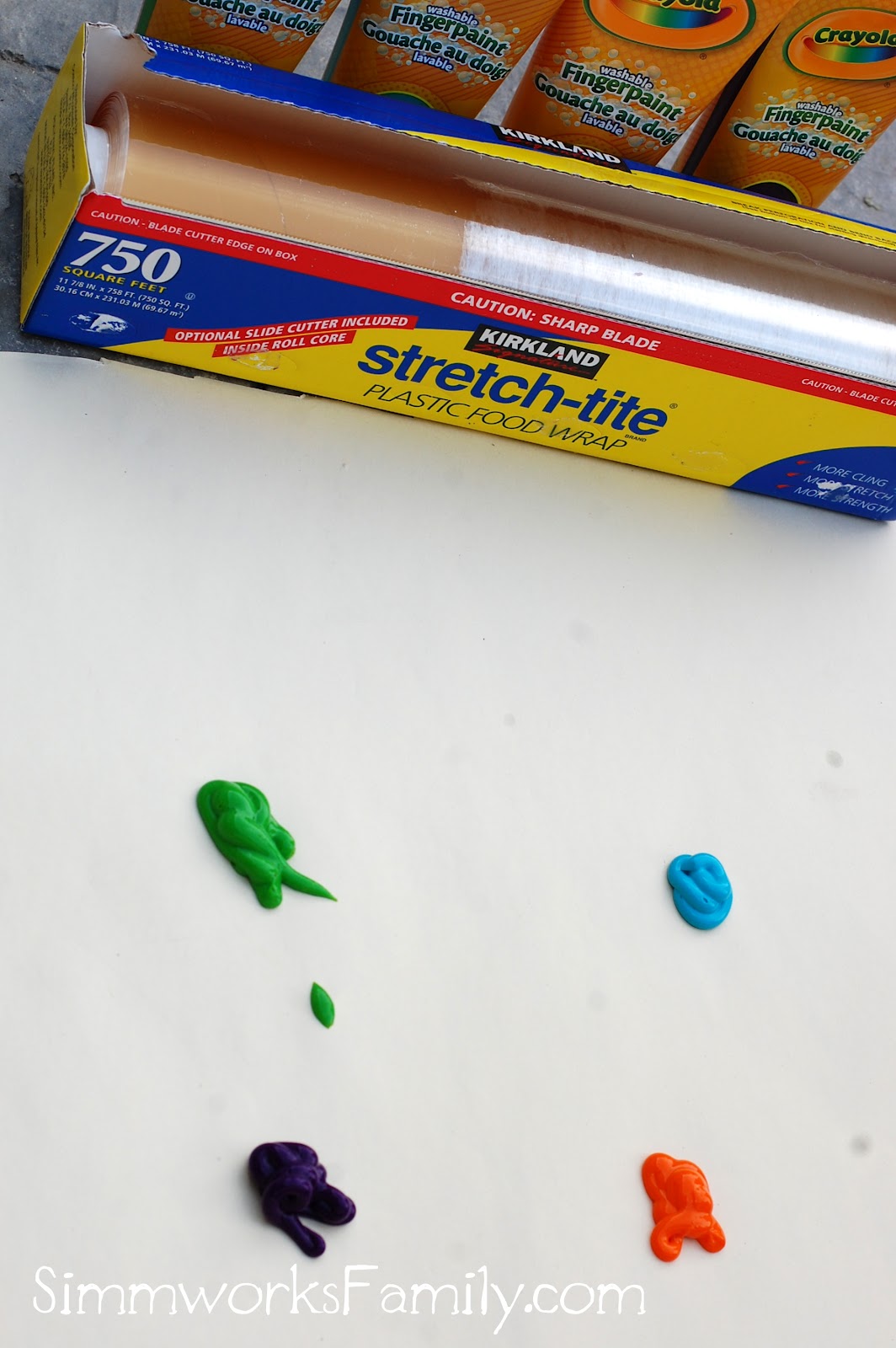 globs of paint