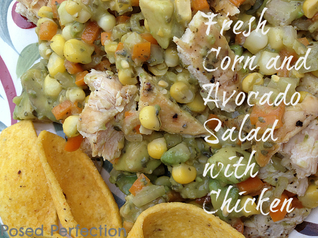 Fresh Corn and Avocado Salad with Chicken Fresh Corn and Avocado Salad with Chicken