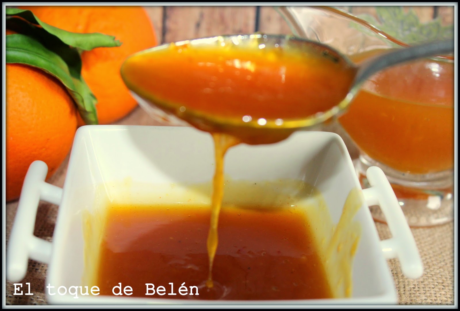 Salsa  De Naranja  Picante Y Dulce  Al Jengibre Y Lomo Con Salsa De Naranja