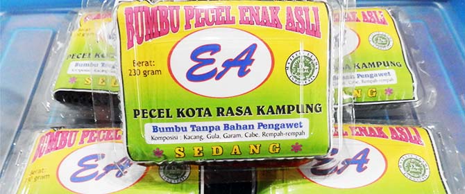 Bumbu Pecel Enak Asli