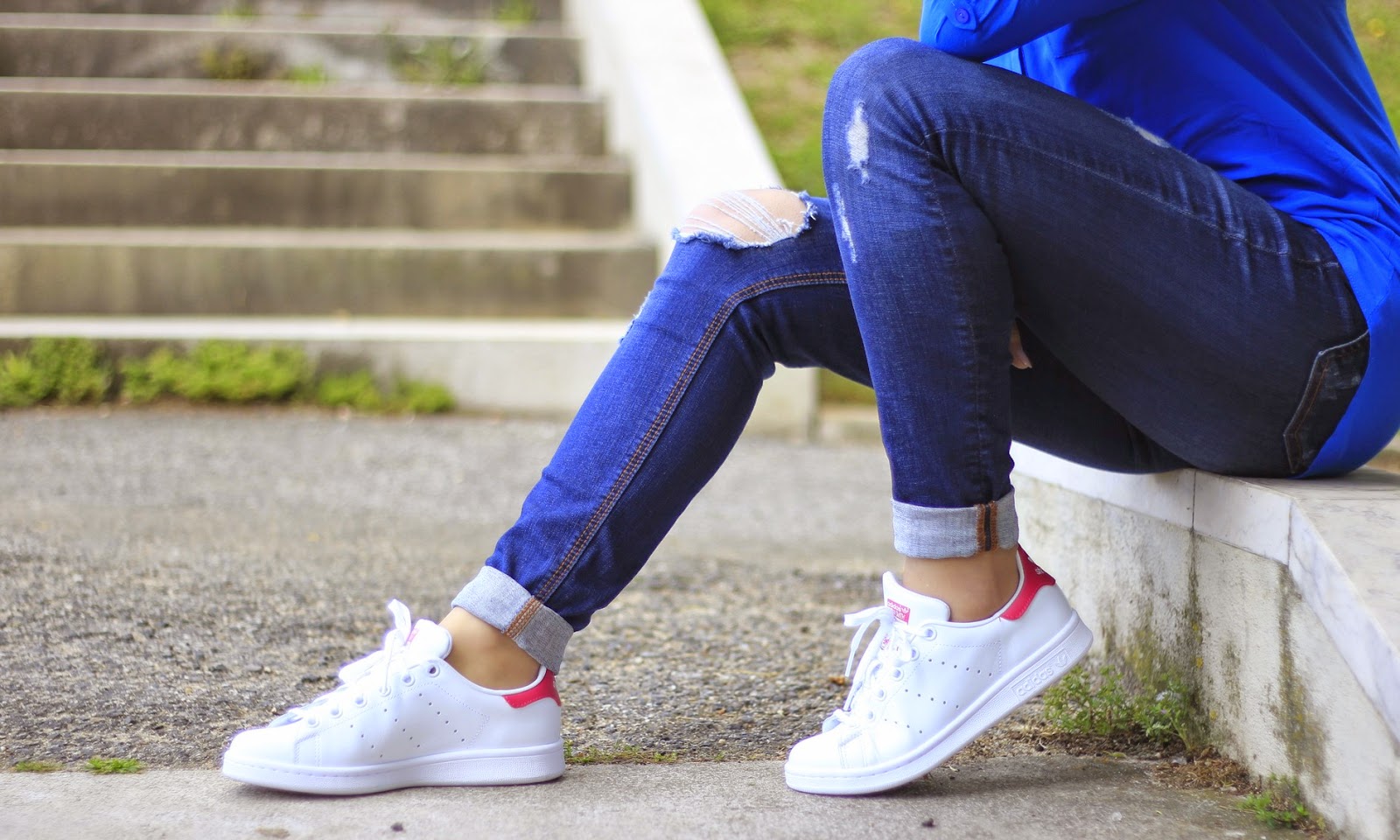 stan smith azuis escuras