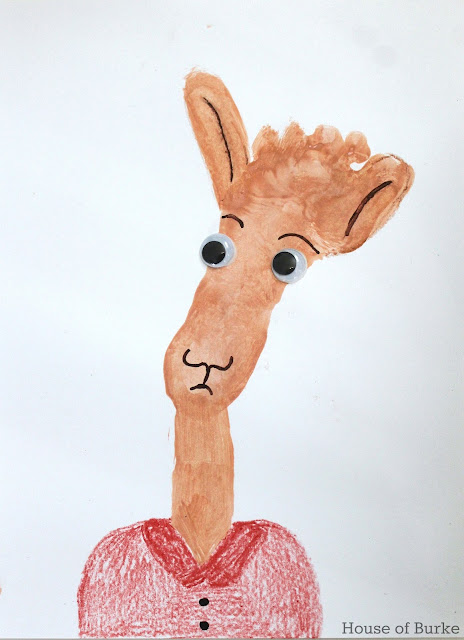 Llama Red Pajama Craft