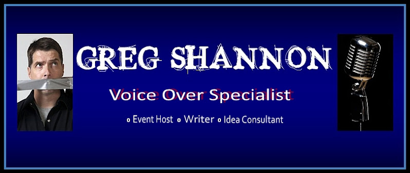 Greg Shannon-Voice Over, Event Host, Writer