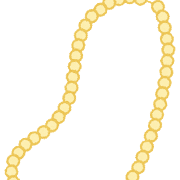 真珠のネックレスのイラスト