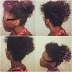 Afro puff + mini frange bis