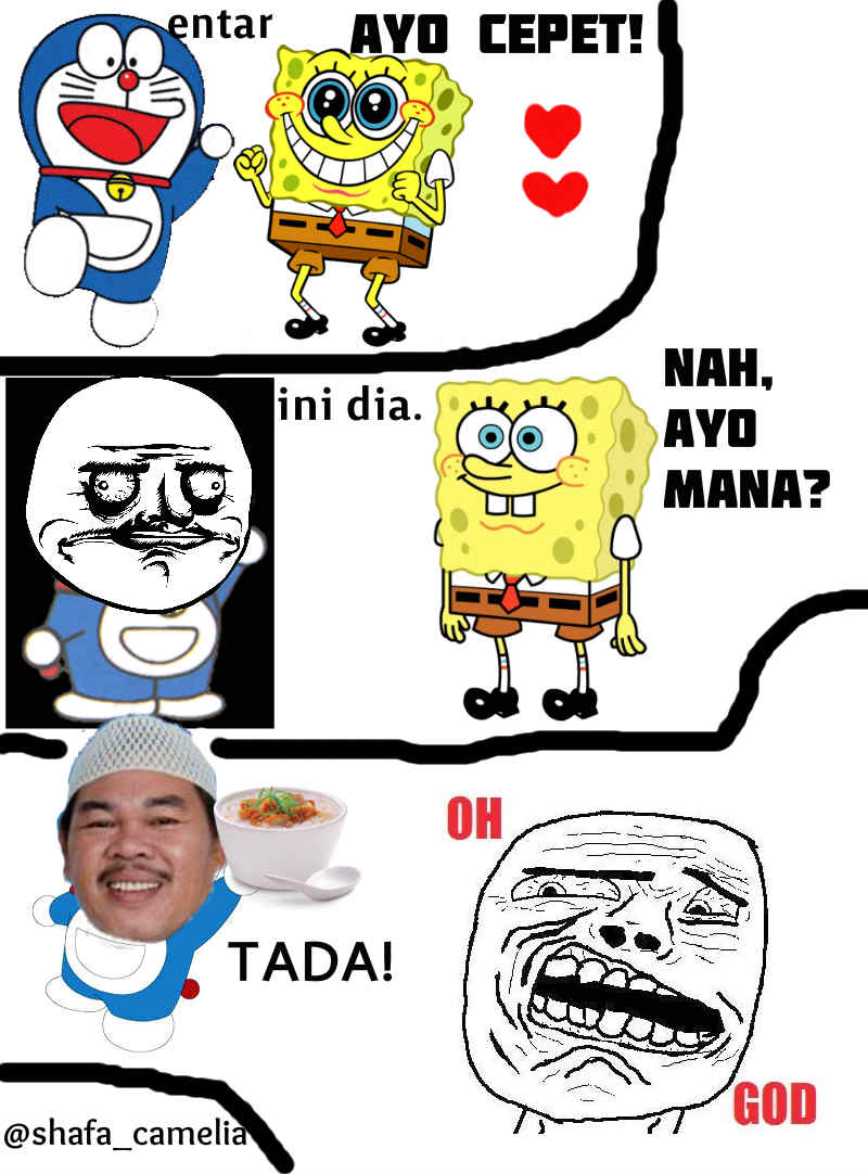 Komik Meme Campuran Indonesia Doraemon Super Bubur