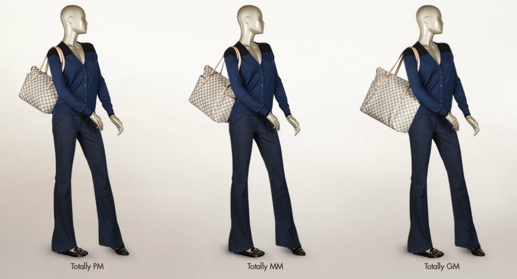 Louis Vuitton Totally PM MM GM Size Comparison 