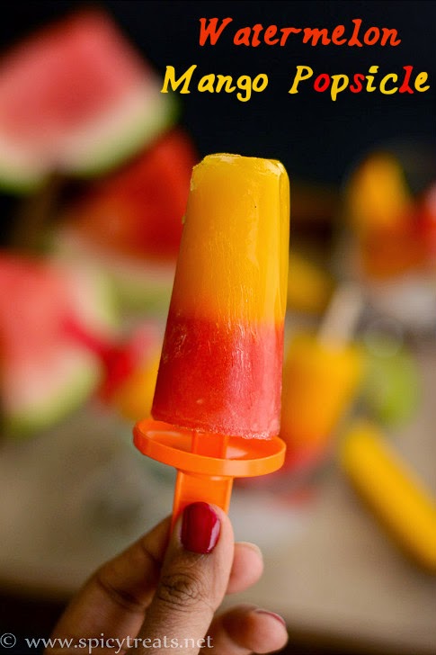 Watermelon Mango Popsicle