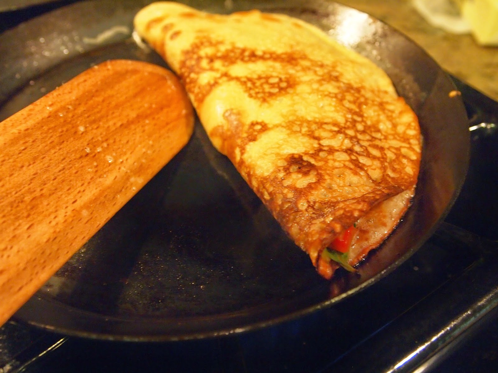 My Girlfriend's Best Recipes Savory Sauteed Veggie and Cheese Crepes