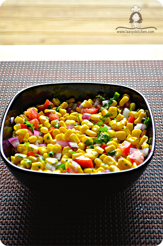 Laavy's Kitchen A food blog by Laavy Chipotle style Corn Salsa