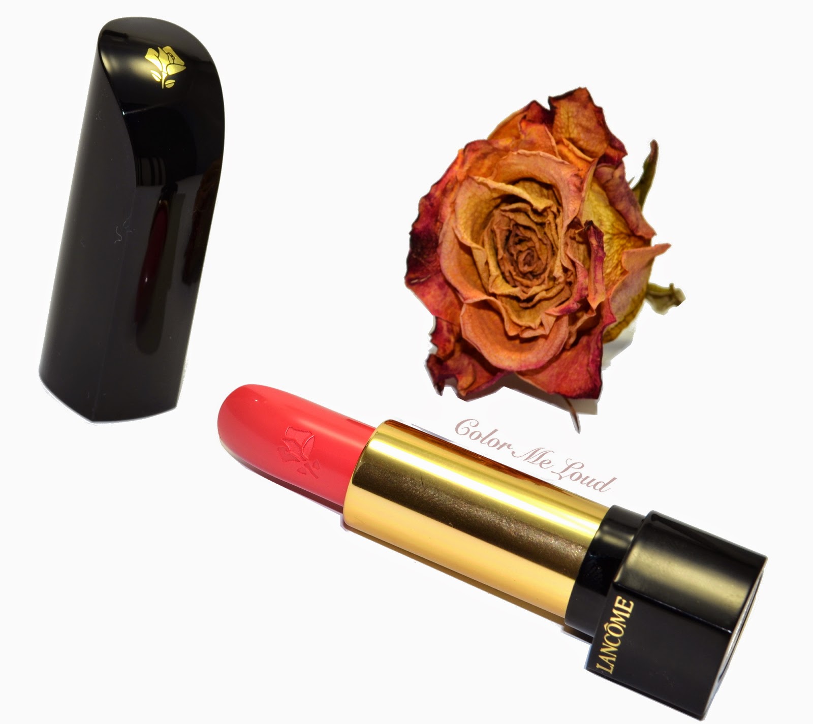 Lancôme L'Absolu Rouge #246 Rose Comtesse for the Roses Collection, Review, Swatch & FOTD 