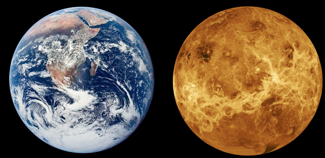 an analysis of venus the planet Venus was created at about the same time as earth, in about the same place, and it's roughly the same size - it would therefore have started with the same materials as us, drawn together from the same region of the planet forming dust left over from the sun. an analysis of venus the planet Venus was created at about the same time as earth, in about the same place, and it's roughly the same size - it would therefore have started with the same materials as us, drawn together from the same region of the planet forming dust left over from the sun.