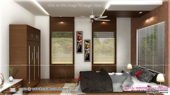 Bedroom interior rendering