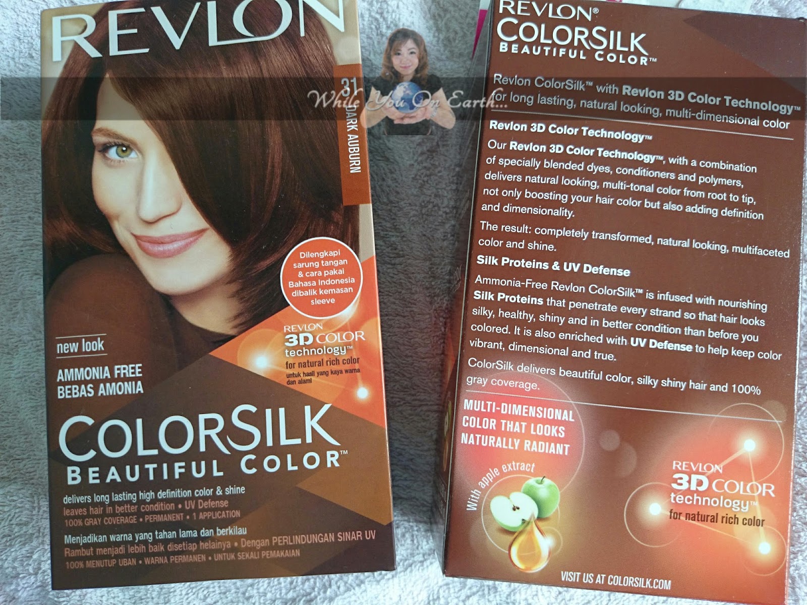While you on earth..: Revlon ColorSilk with 3D Color Technology in Dark