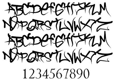 graffiti letter a-z,Graffiti Fonts