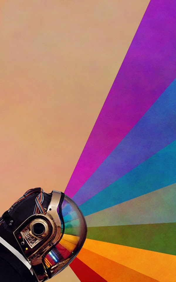Daft Punk Rainbow Android Wallpaper
