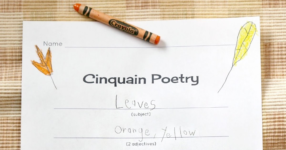 Cinquain Poetry for Kids | Still Playing School