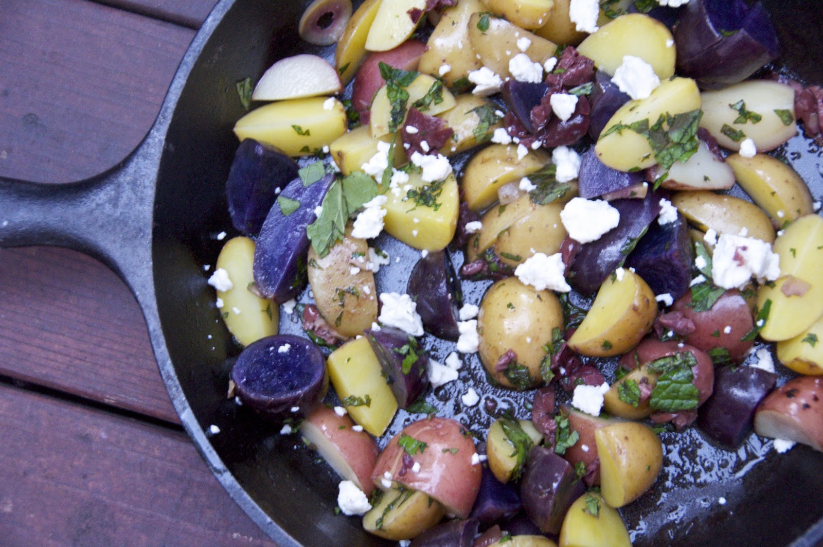 see you in the morning potatoes with olives feta and mint