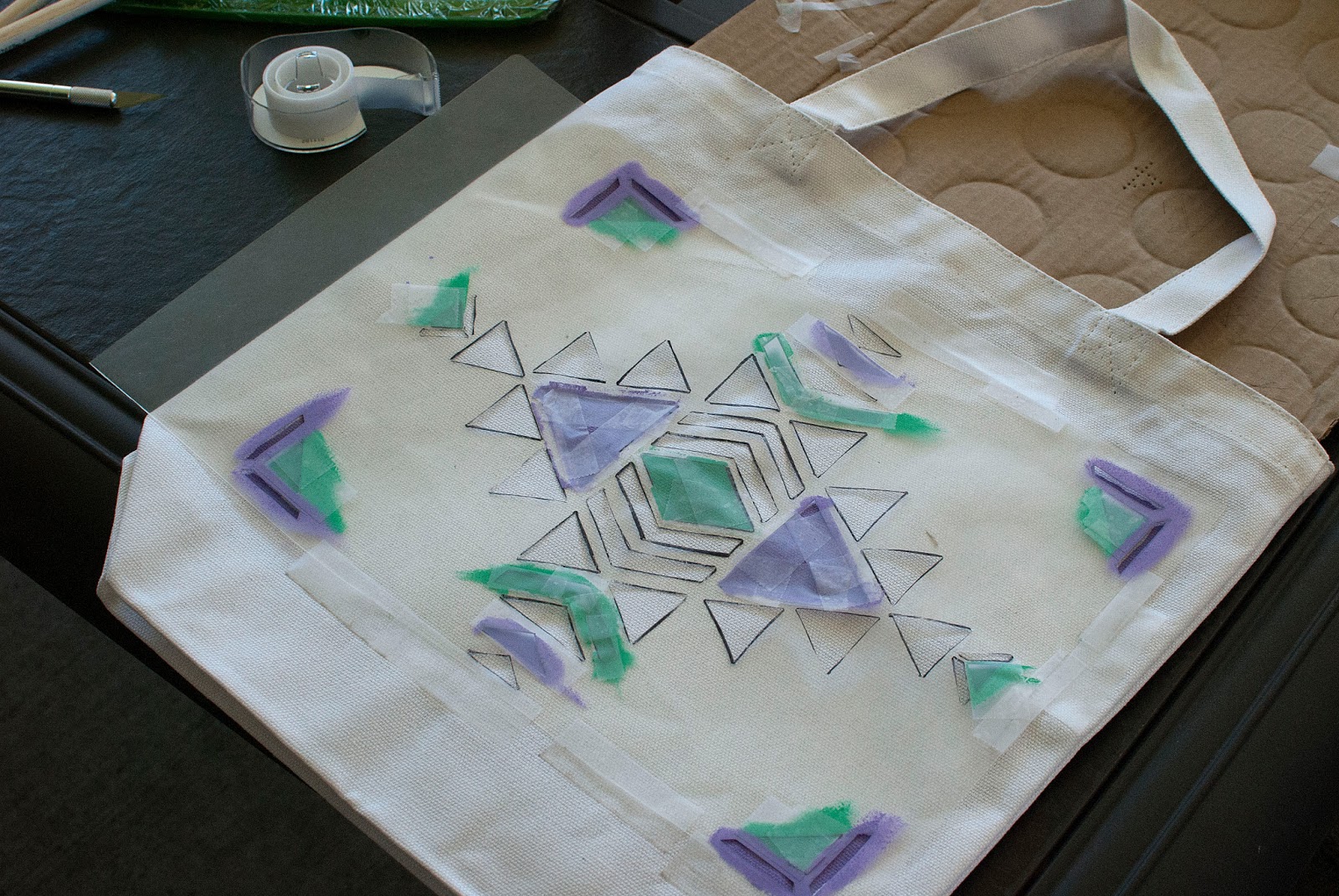 Strawberry Roan Tutorial DIY Aztec Print Tote Bag