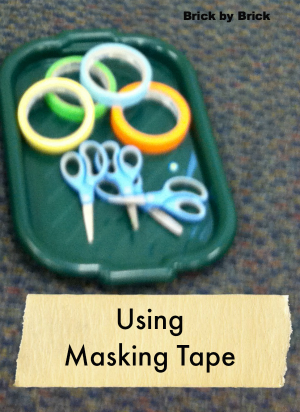 Brick by Brick Masking Tape Three Ways