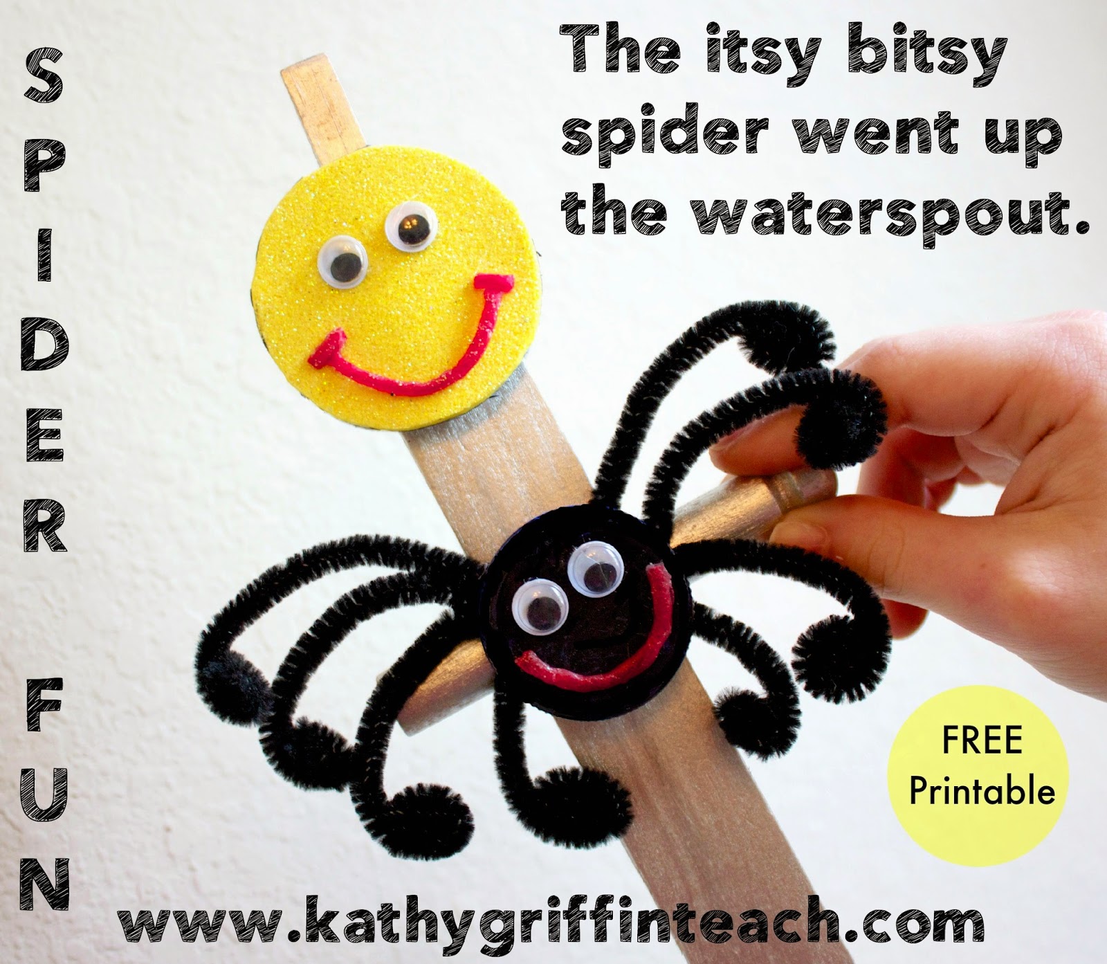 Itsy Bitsy Spider Printable Activity for Circle Time