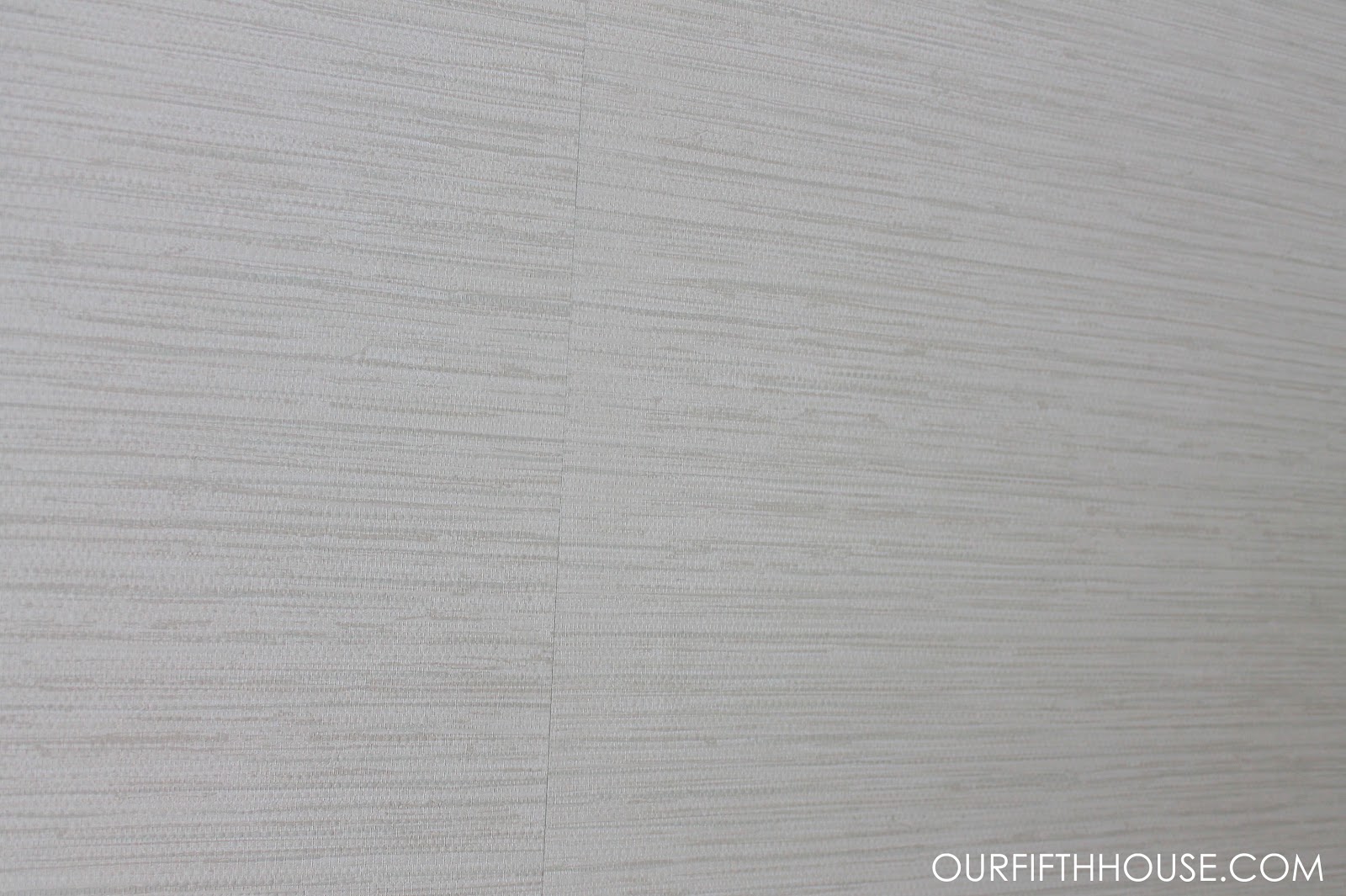 Our Fifth House DIY Grasscloth Wallpaper (My first wallpapering experience)