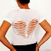 DIY Cutout Heart T-shirt