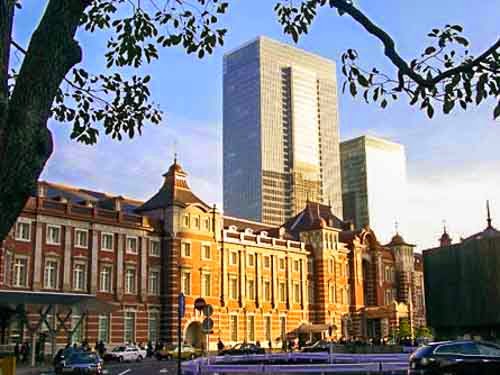 Tokyo Station, Marunouchi side. Marunouchi side of Tokyo Station, Japan.