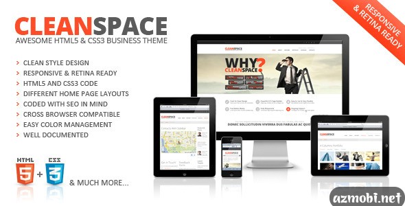 CleanSpace Retina Ready Web Template