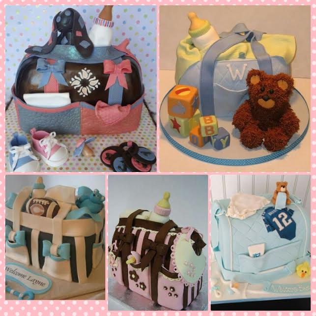 Baby bags cake