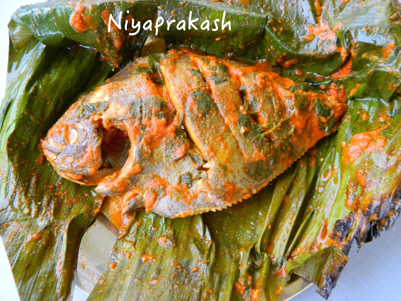 Niya's World Fish Pollichathu / Meen Pollichathu (2nd recipe)