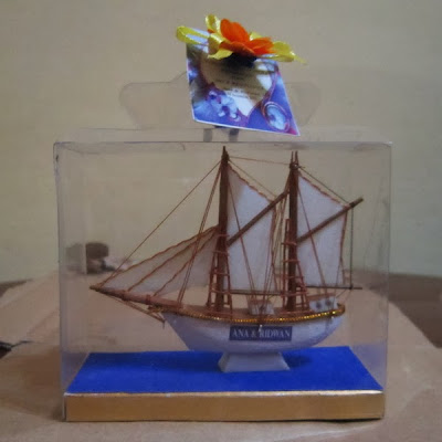 Souvenir Pernikahan Unik dan Murah Miniatur Kapal Pinisi