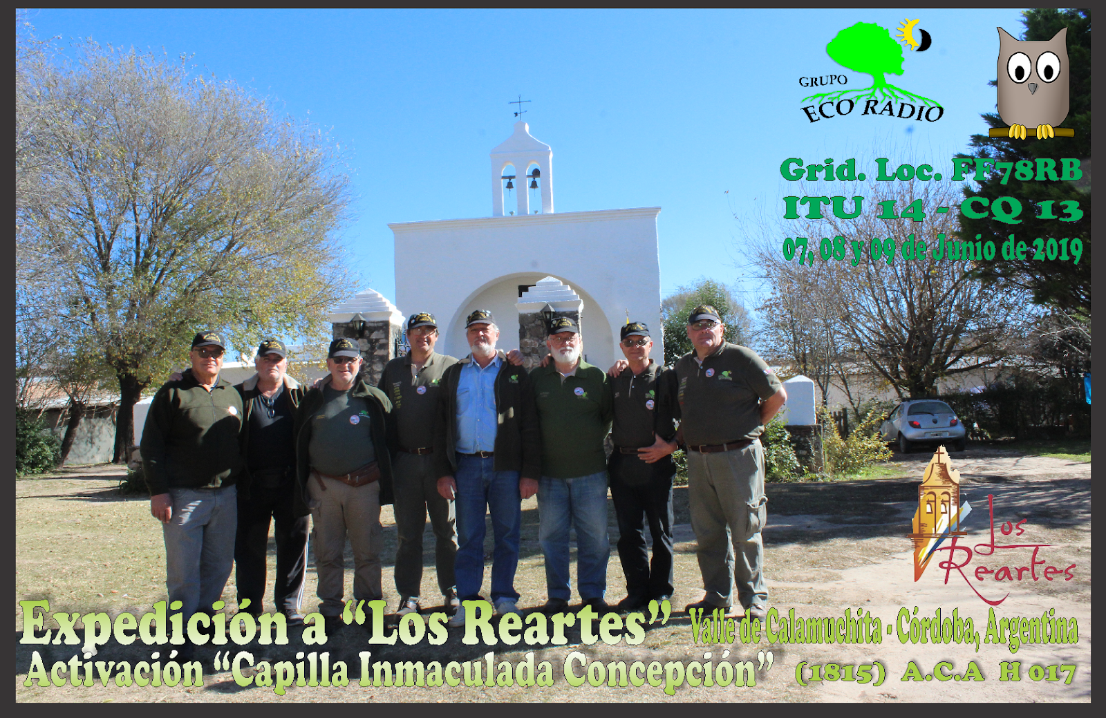 QSL Expedición a Los Reartes Activación Capilla de la Inmaculada