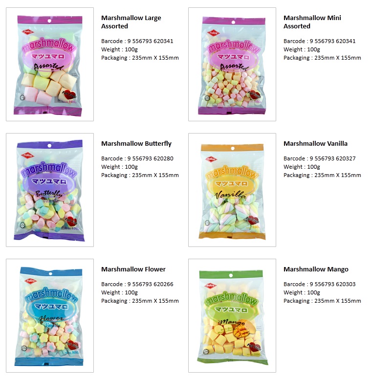 Milkyway Food Halal Marshmallow Malaysia,Marshmallows Malaysia Supplier. Milky Way Food