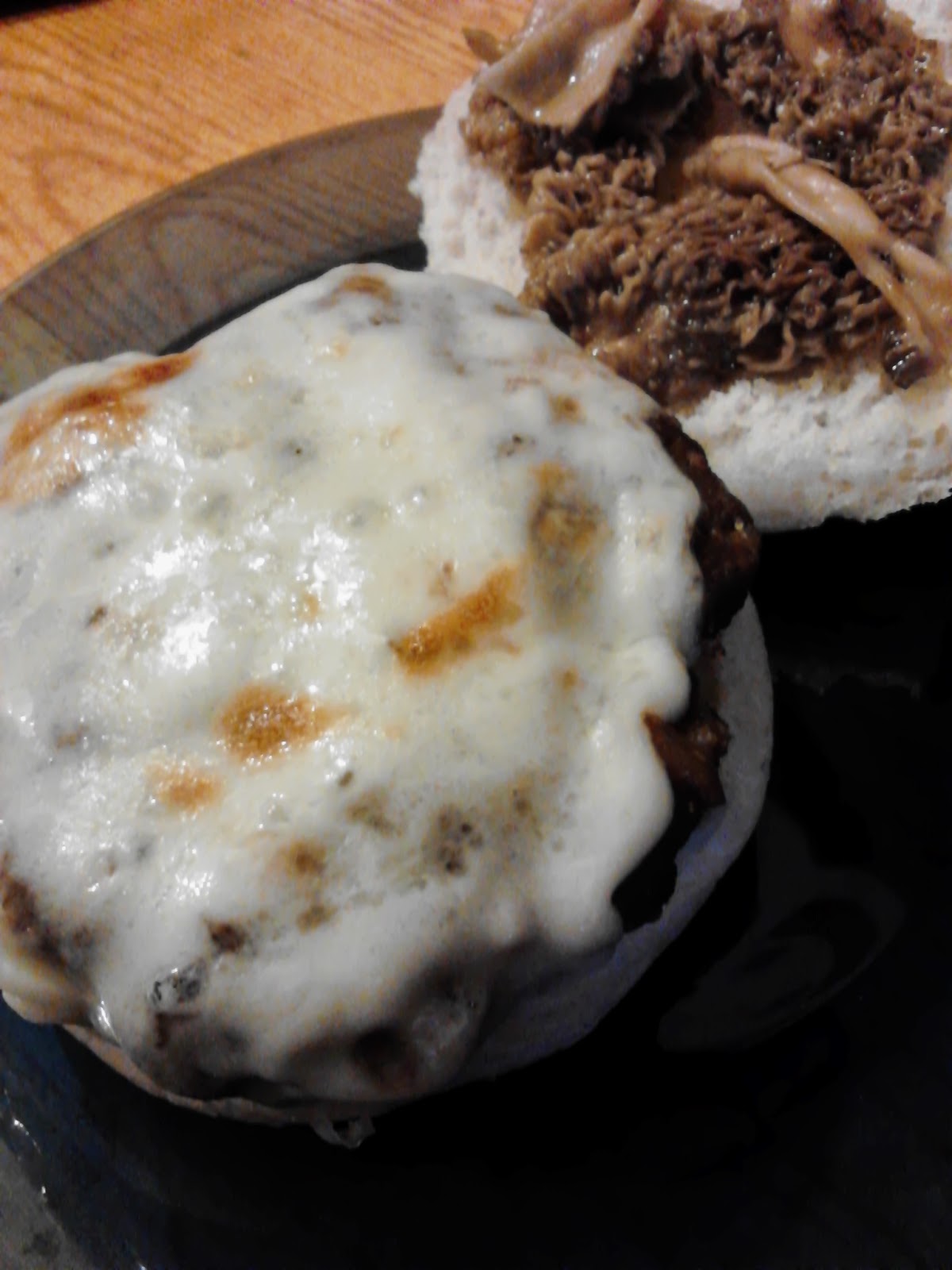 April's Country Life Morel Mushroom Cheesy Venison Burgers