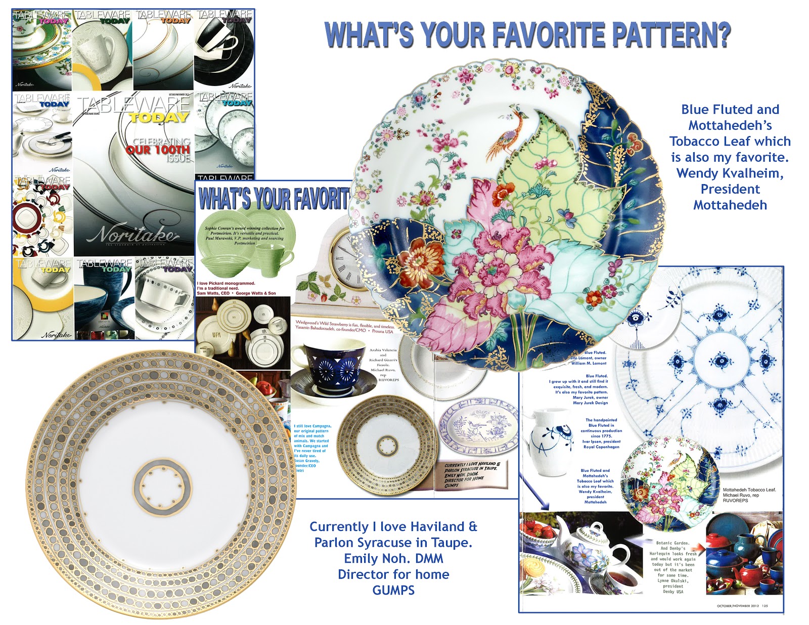 Tableware Today: Favorite Patterns | Mottahedeh, Milestone, and R ... Tableware Today: Favorite Patterns | Mottahedeh, Milestone, and R ...