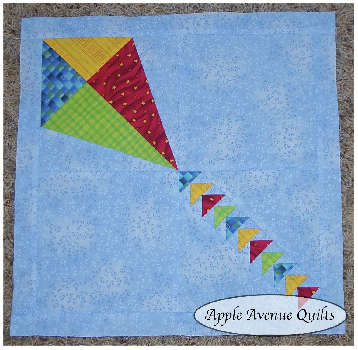 Apple Avenue Quilts Free Block of the Month March Blocks