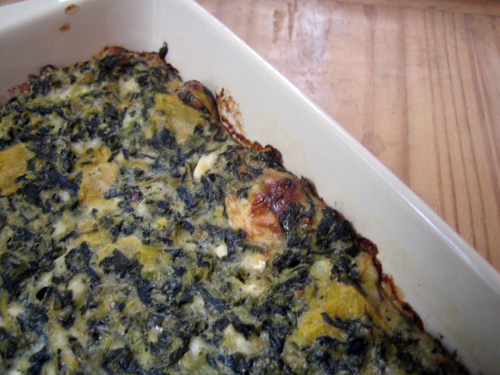 Blue Kale Road: Spinach Cheese Bake for Brunch