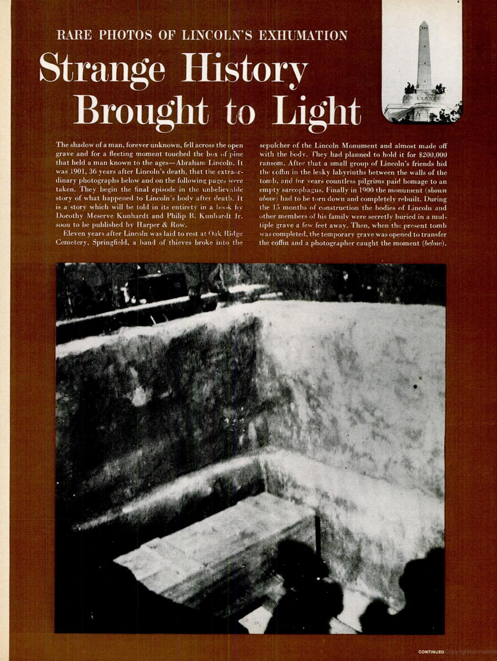 Insomnia Notebook Lincoln exhumed “...and his face was chalky white.”